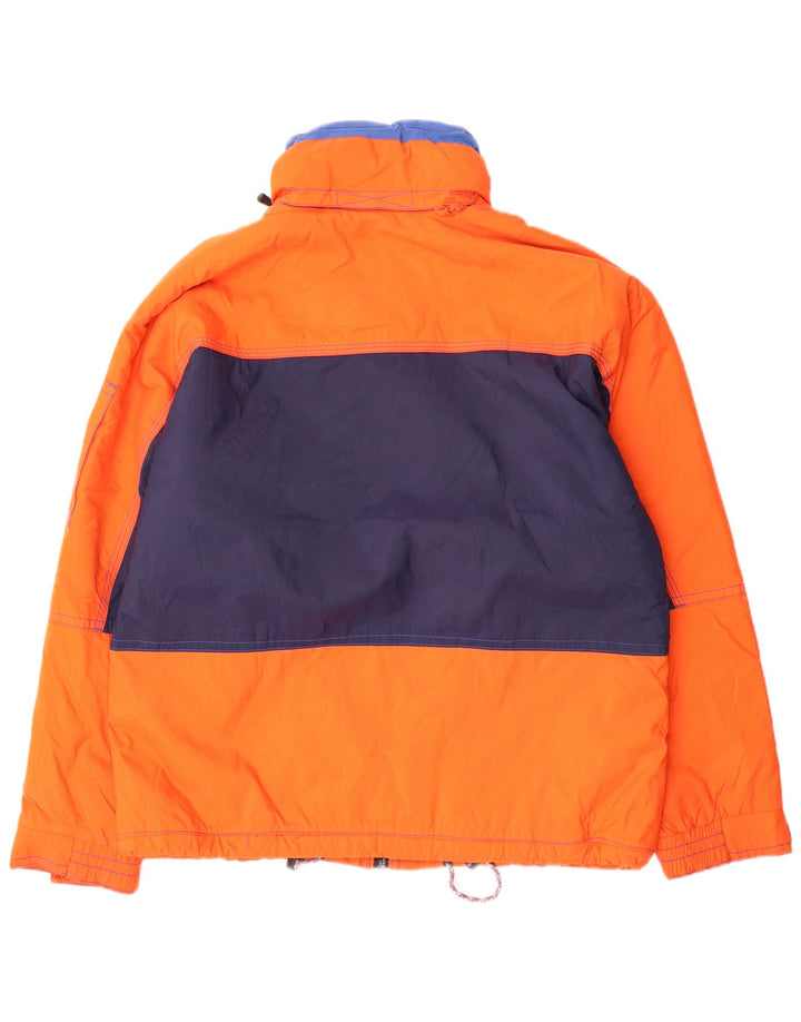 Sergio Tacchini muška skijaška jakna s kapuljačom UK 40 Large Orange Colourblock