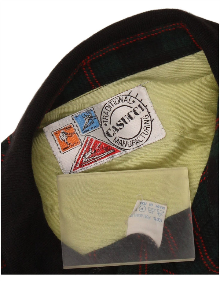 Casucci muška flanelska košulja, veliki zeleni karirani poliakril