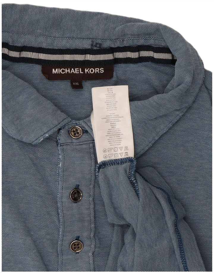 Michael Kors muška polo majica 2XL plavi pamuk