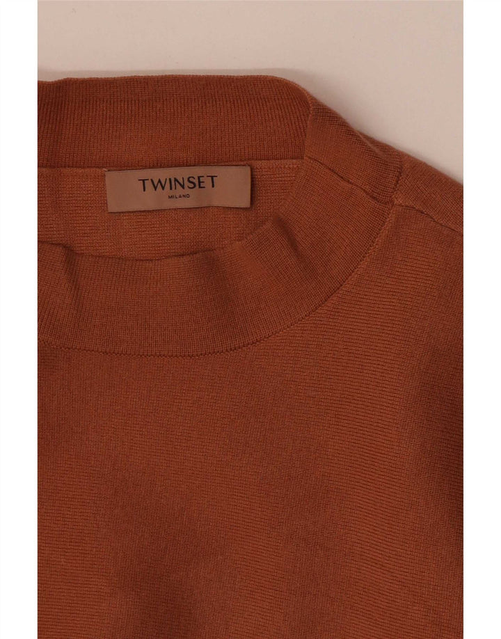 Twinset ženska majica dugih rukava UK 12 srednje smeđa