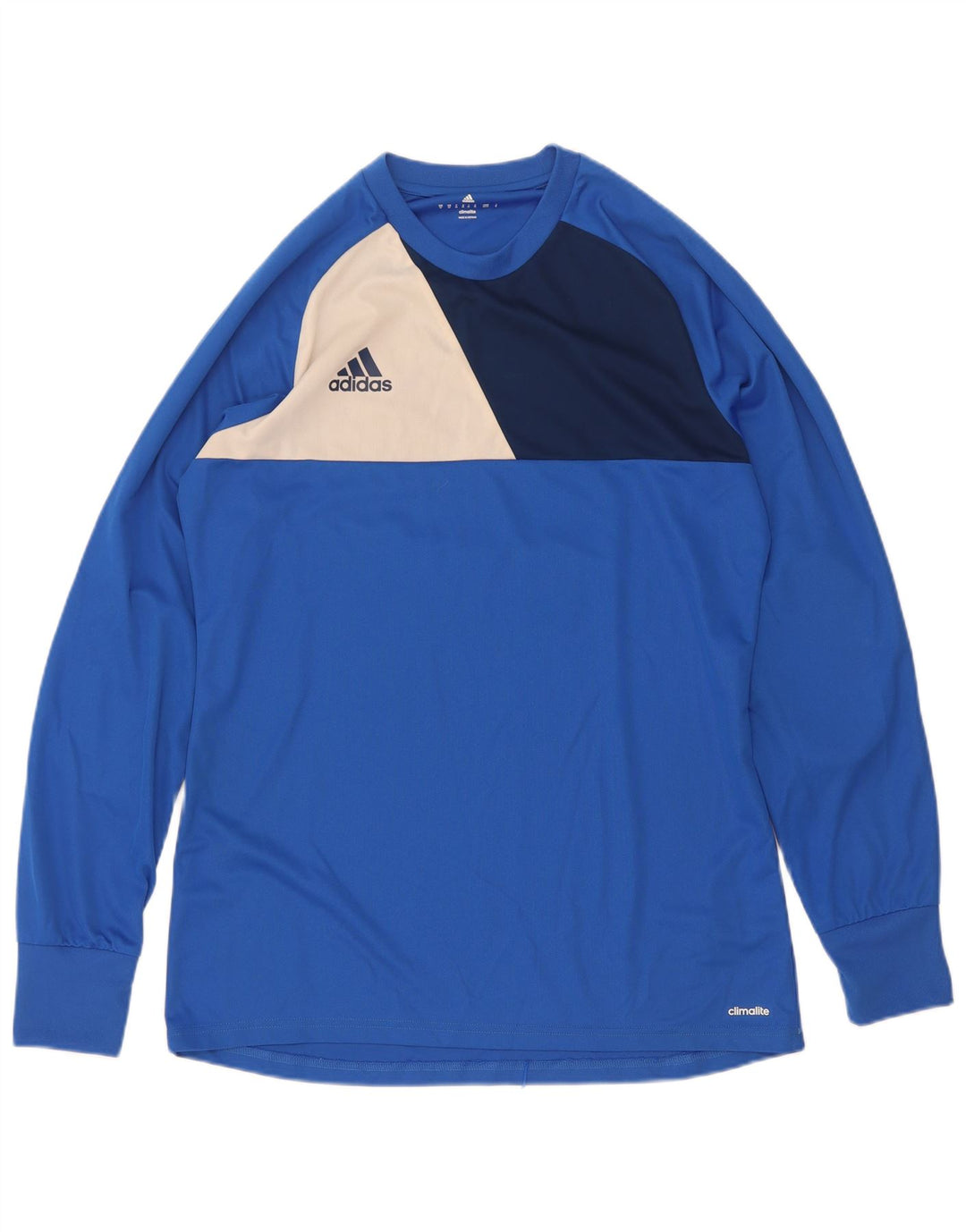 Adidas muška majica Climalite s dugim rukavima srednje plave boje od poliestera