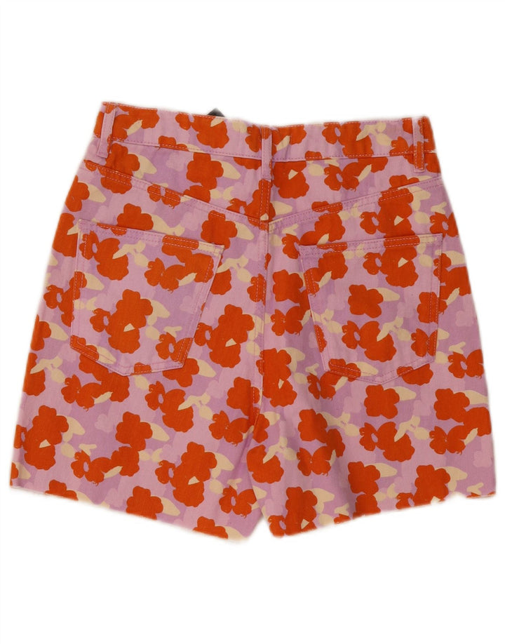 ZARA ženske kratke traper hlače visokog struka EU 36 male W26 višebojni cvjetni