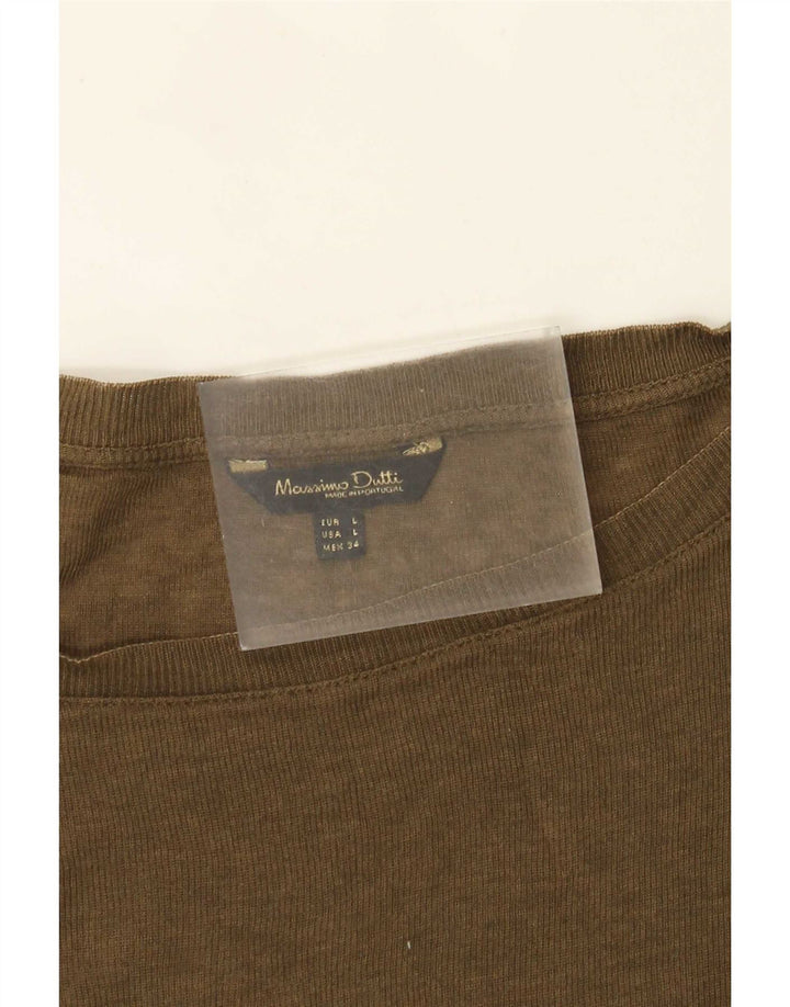 Massimo Dutti Ženska majica dugih rukava UK 16 Large kaki