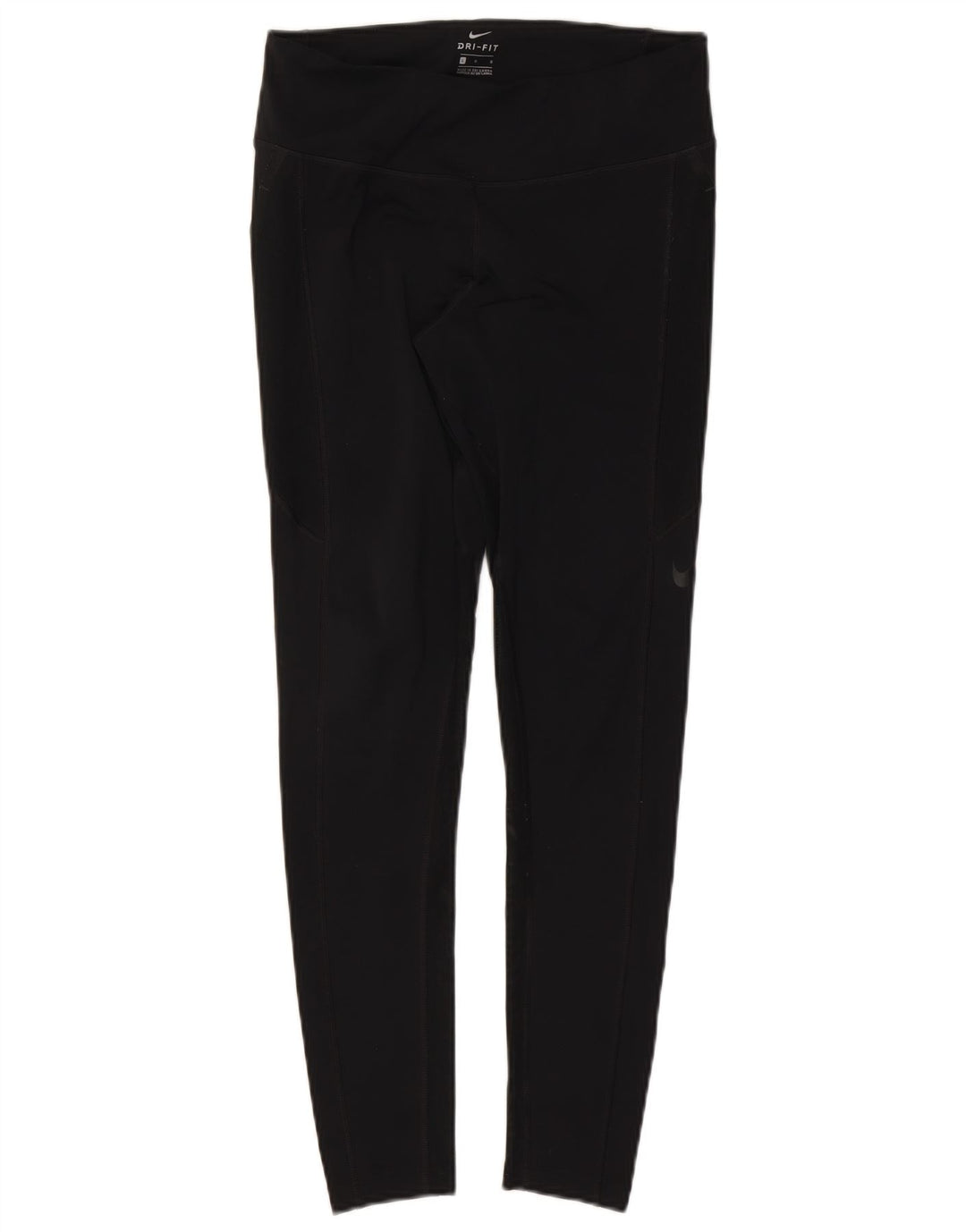Nike Ženske Dri Fit Leggings UK 14 Veliki crni poliester