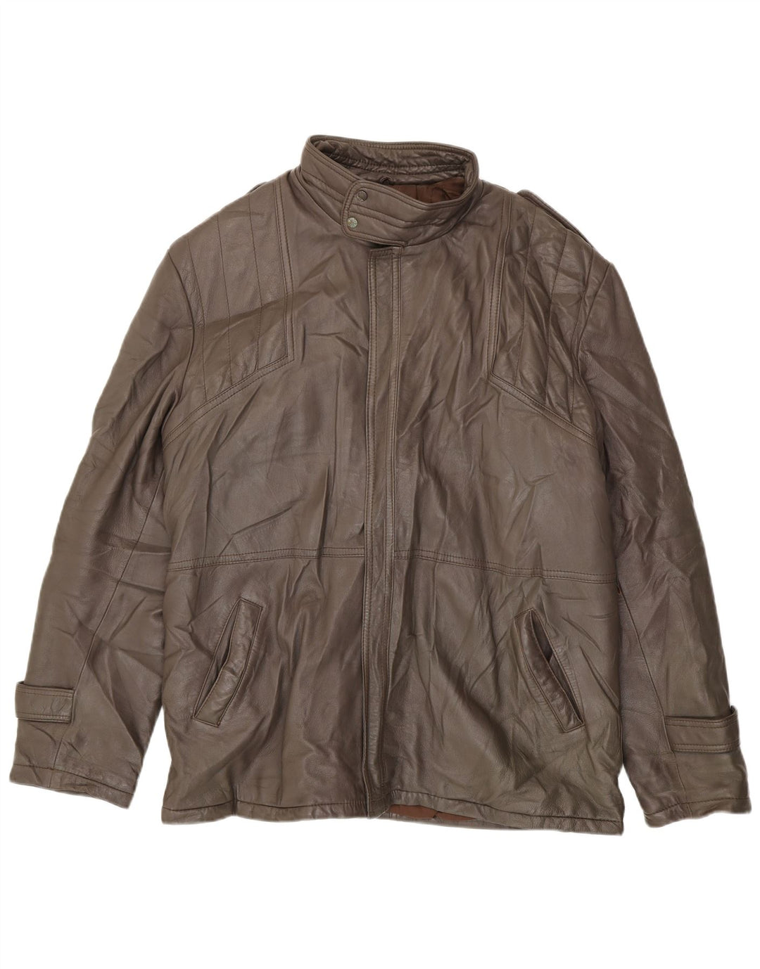 VINTAGE muška kožna jakna IT 54 2XL smeđa koža