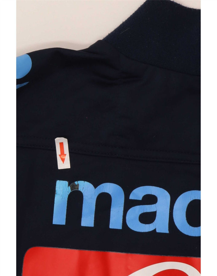 Gornji dio trenirke Macron Graphic Pulover Large Tavy Blue Colourblock