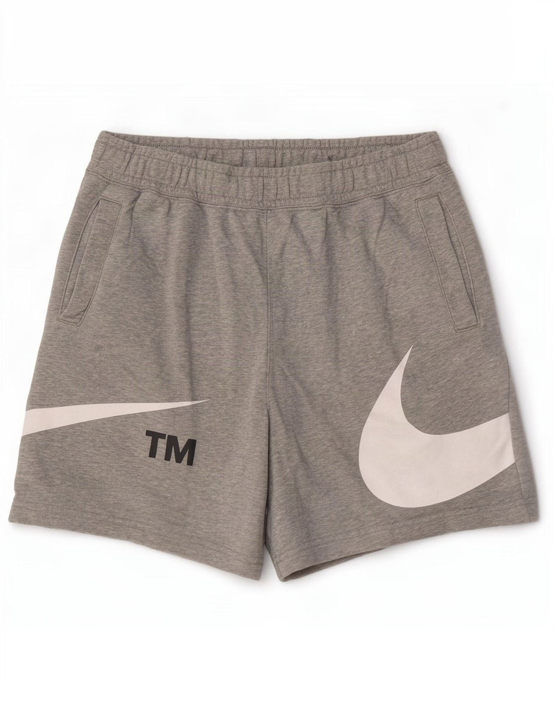 Nike muške grafičke sportske kratke hlače srednje sive boje od pamuka