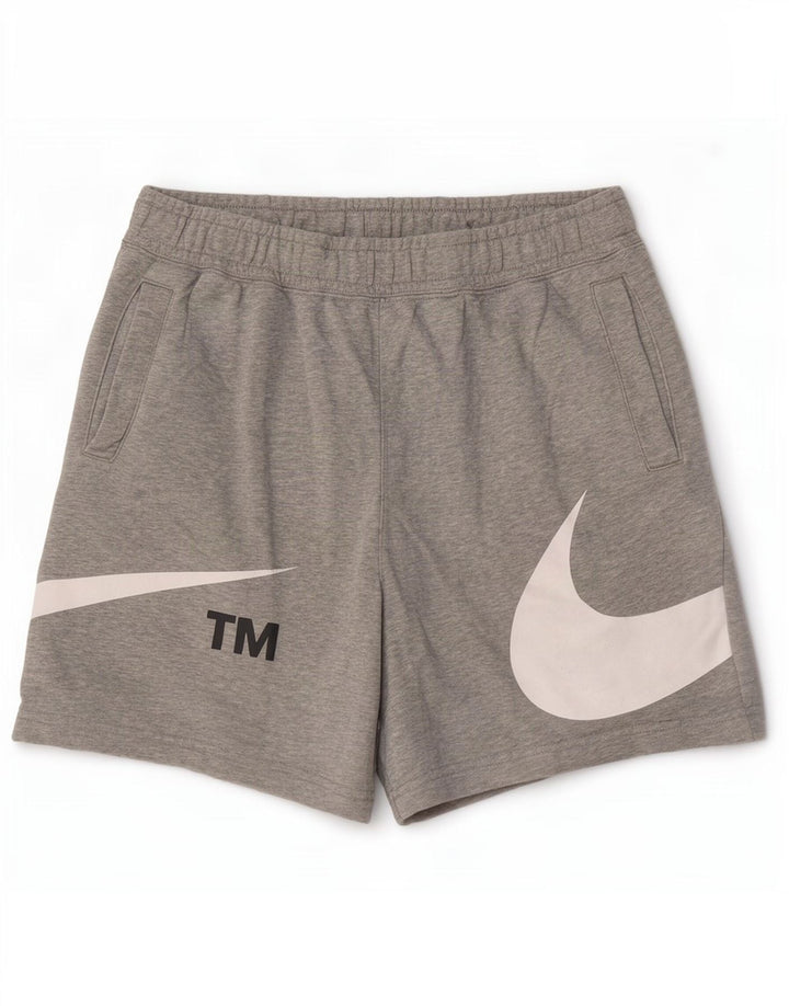 Nike muške grafičke sportske kratke hlače srednje sive boje od pamuka