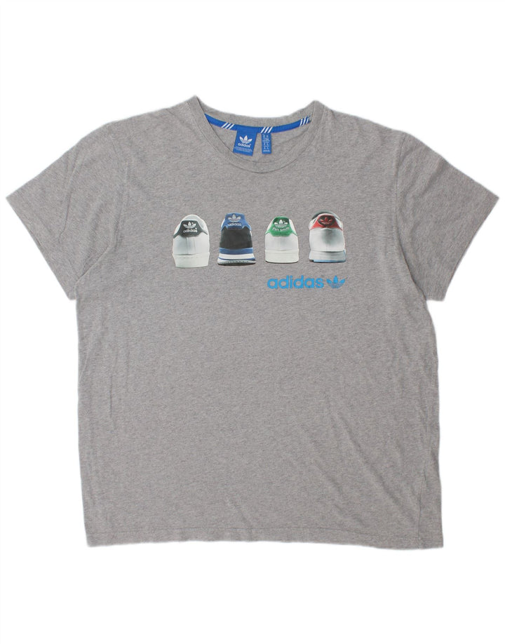 ADIDAS muška grafička majica kratkih rukava XL siva