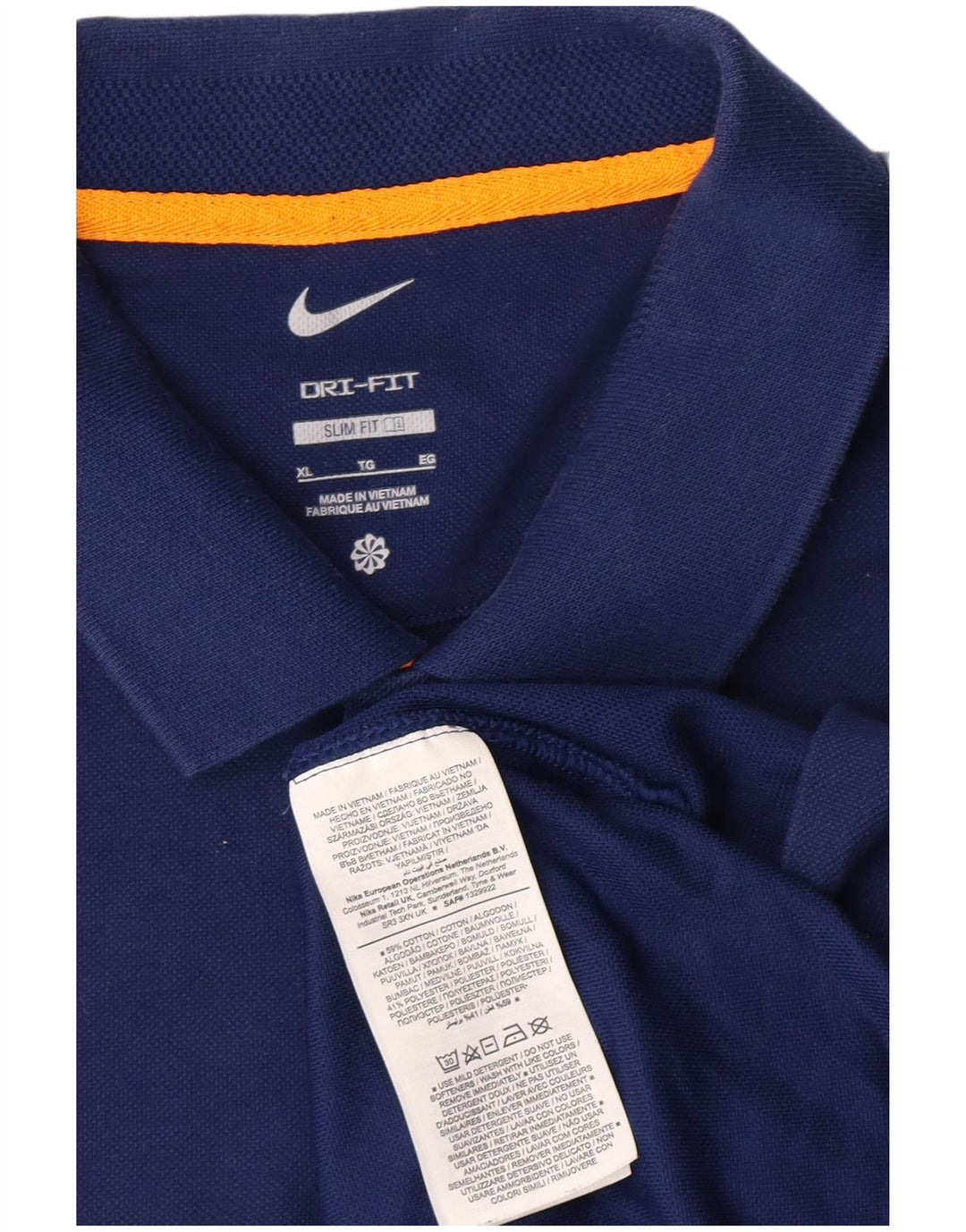 NIKE muška majica Dri Fit Slim Fit XL plavi pamuk