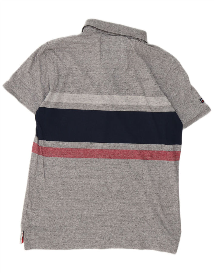 Superdry muška polo majica, pamuk na velike sive pruge