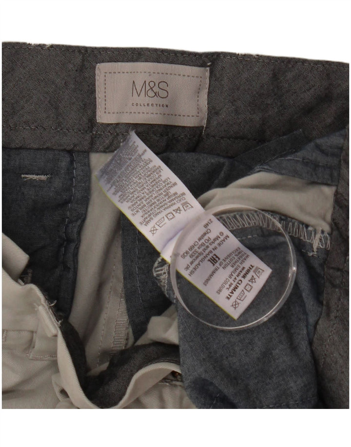 Marks & Spencer muške chino kratke hlače W34 veliki sivi pamuk