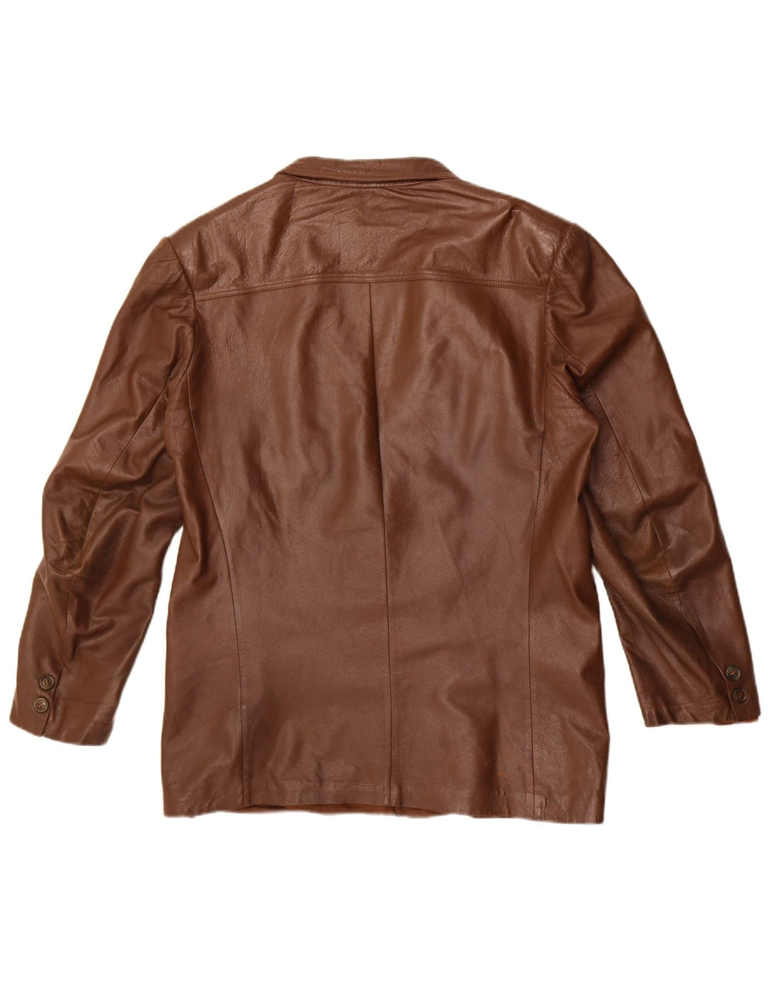 Vintage muška kožna jakna sa 2 gumba UK 40 velika smeđa