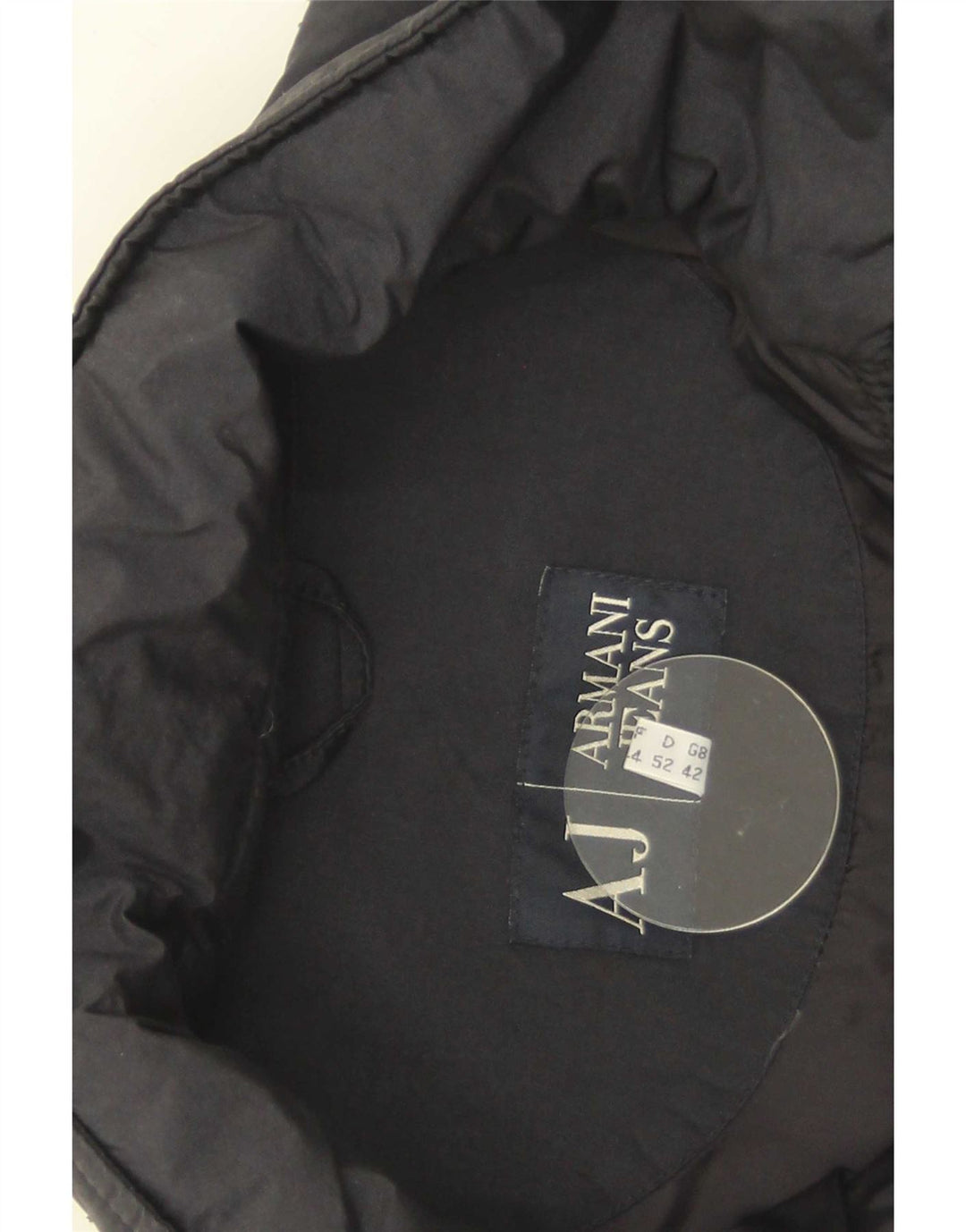 Armani Jeans muška podstavljena jakna UK 42 XL crni poliamid