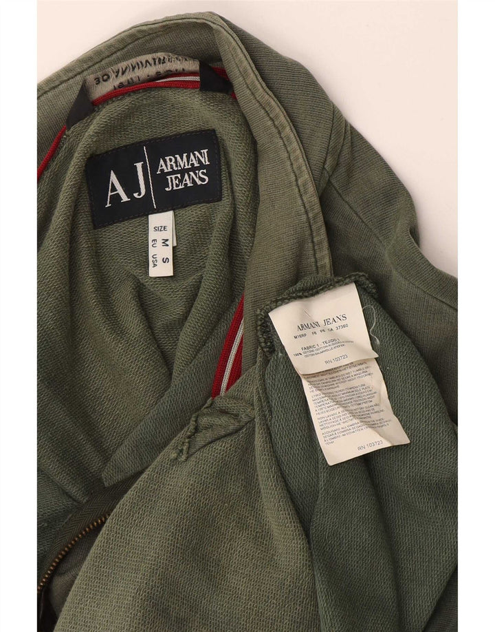 Armani Jeans Muška trenirka Gornja jakna srednje zelene pamučne boje