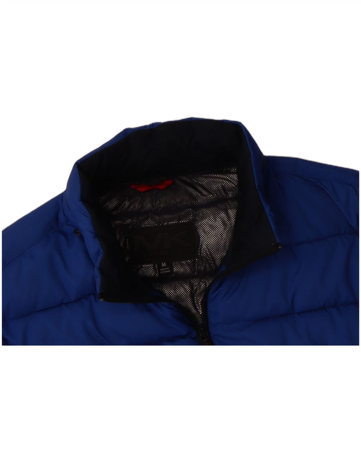 MICHAEL KORS Mens Padded Jacket UK 38 Medium Blue Polyester