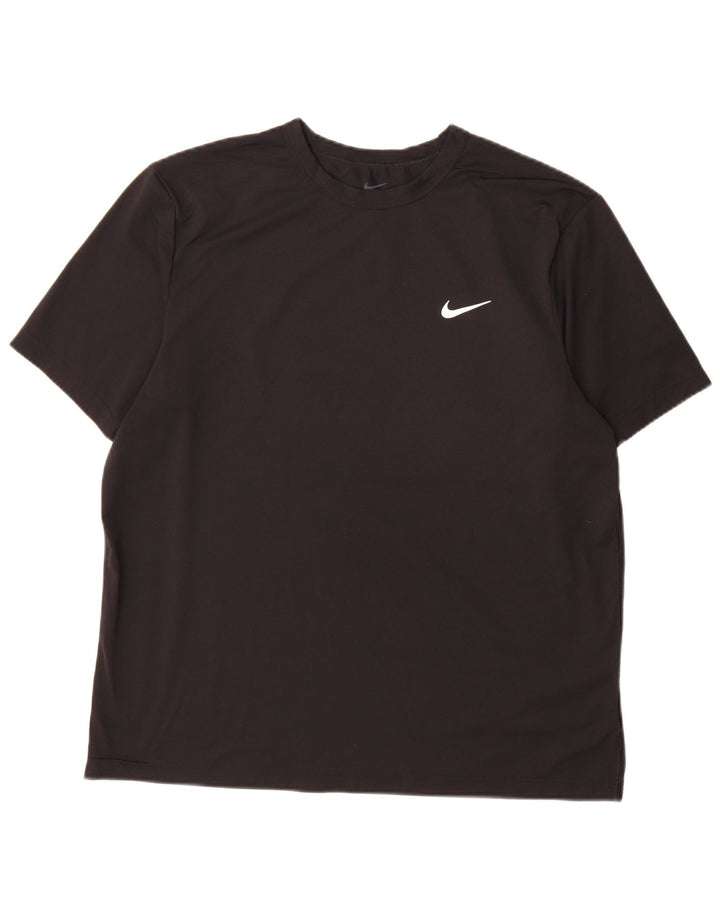 Nike Dri Fit majica kratkih rukava, veliki crni poliester