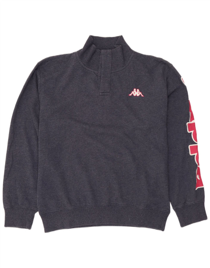 KAPPA muški džemper s kratkim izrezom i velikim tamnoplavim pamukom