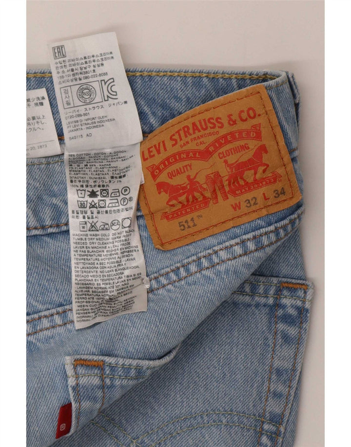 Levi's muške 511 uske traperice W32 L34 plavi pamuk