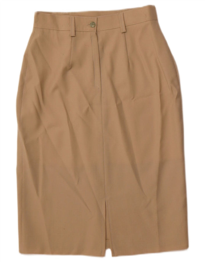 VINTAGE ženska pencil suknja IT 44 srednje W28 smeđa vuna