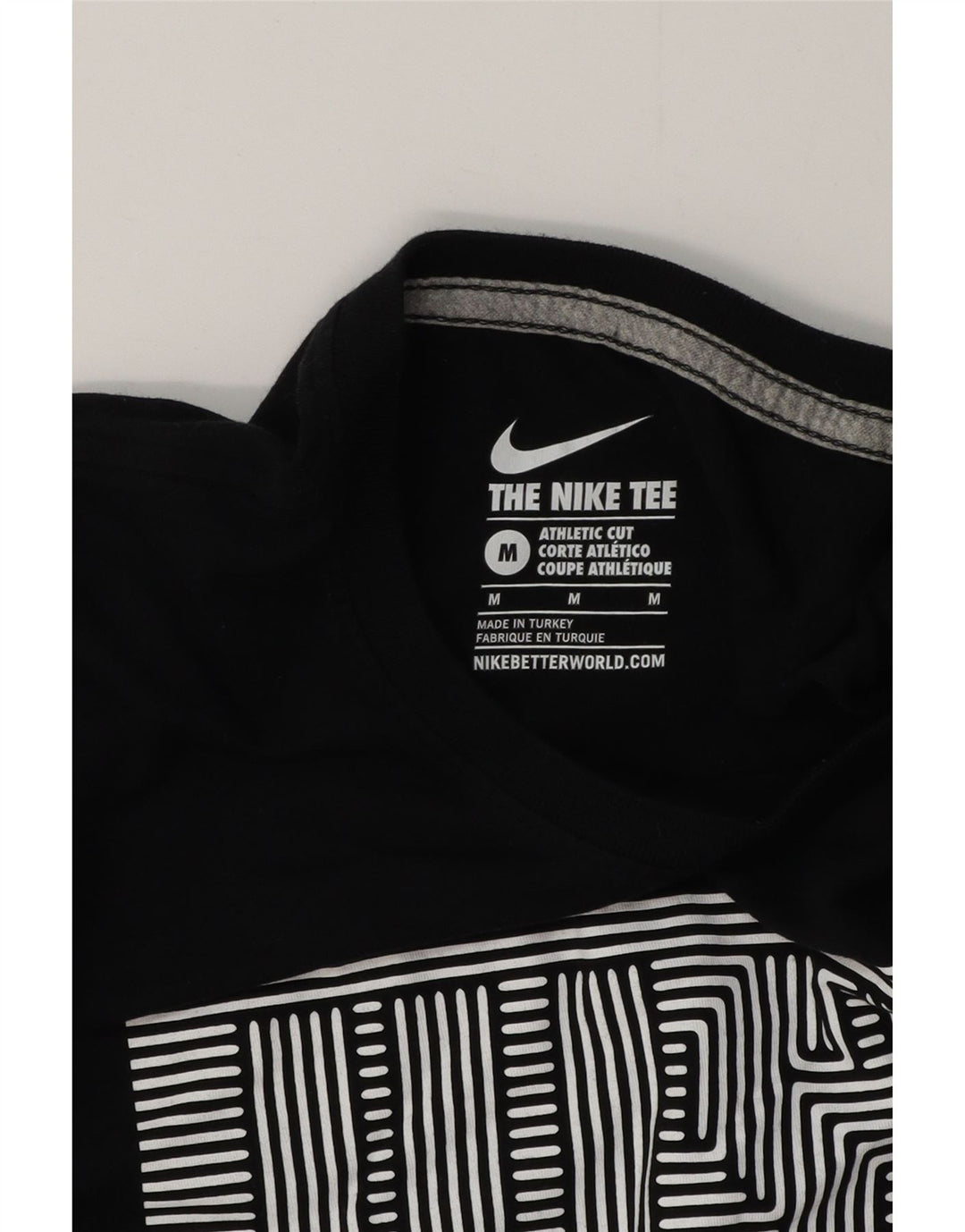 NIKE Muška majica s kratkim rukavima atletskog kroja srednje crna