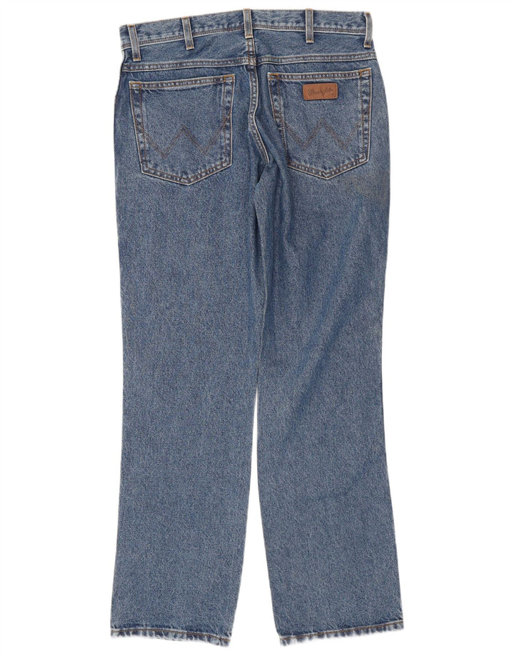 Wrangler muške ravne traperice regularnog kroja W34 L32 plavi pamuk