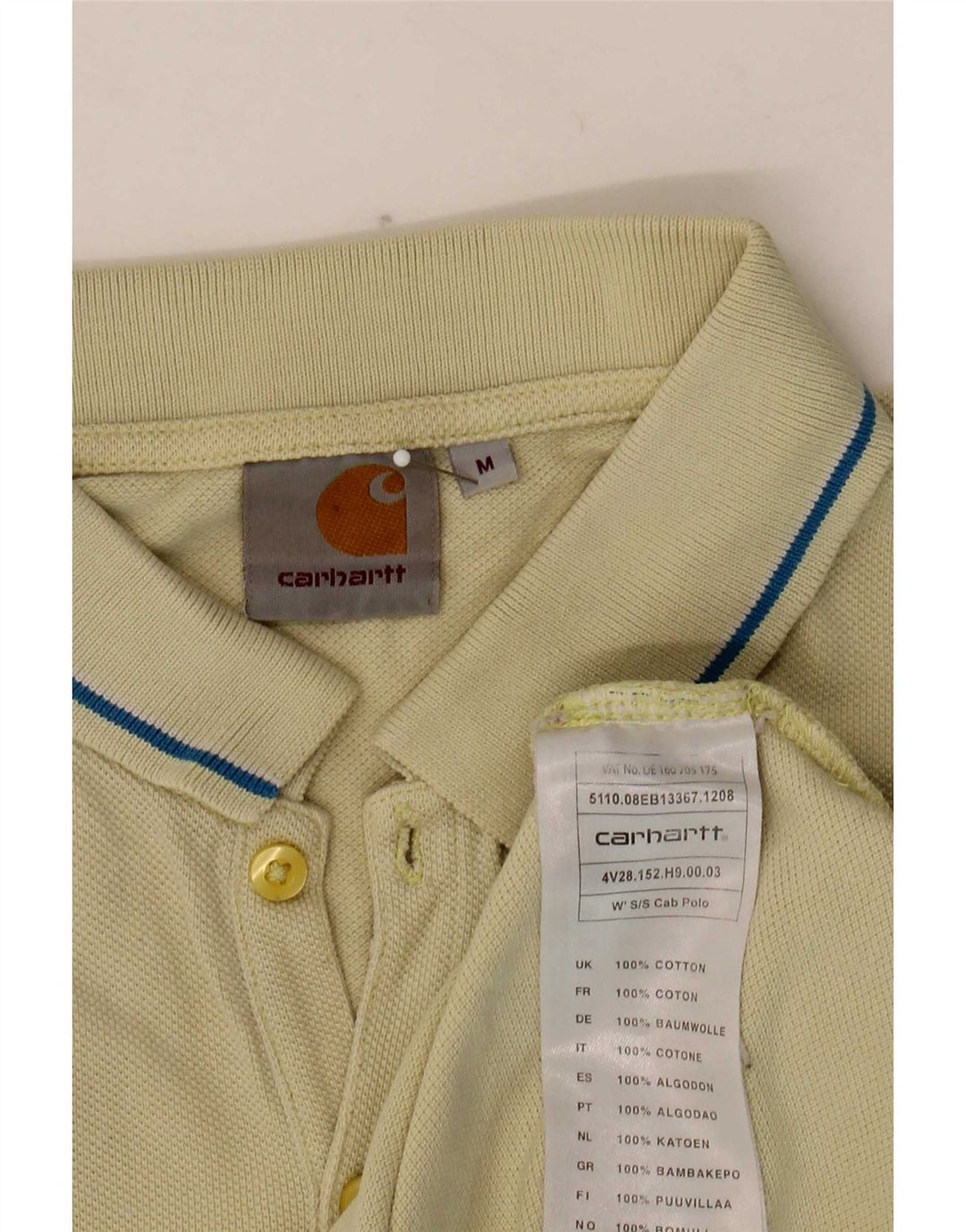Carhartt muška polo majica srednje žuti pamuk