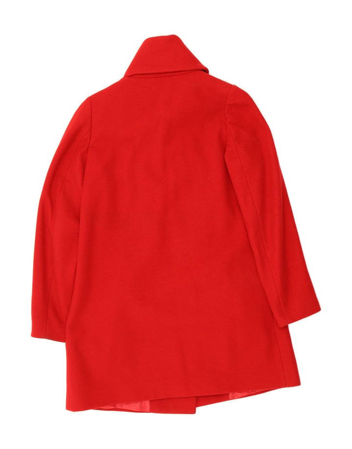 BENETTON Womens Overcoat IT 40 Small Red Wool Vintage Benetton and Second-Hand Benetton from Messina Hembry 