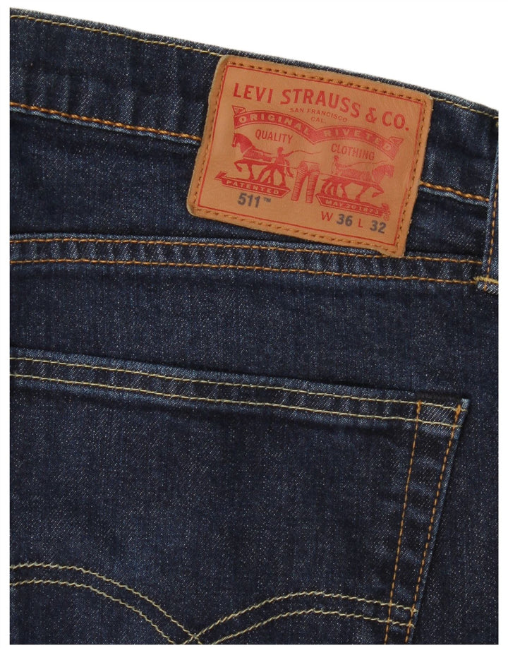 Levi's muške 511 uske traperice W36 L32 tamnoplavi pamuk