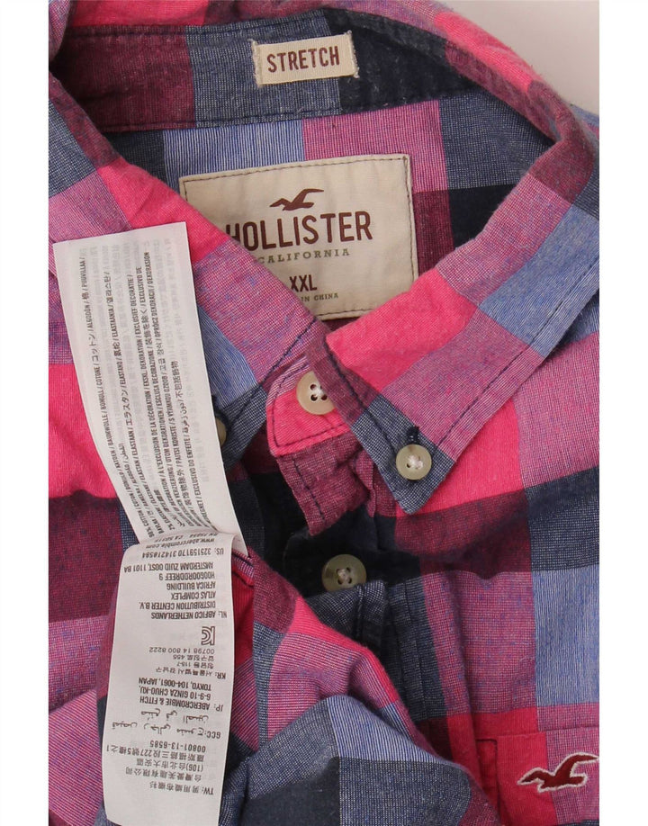 Hollister muška košulja 2XL crveni karirani pamuk
