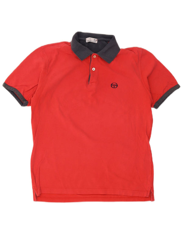 Sergio Tacchini muška polo majica IT 52 Veliki crveni pamuk u blokovima boja