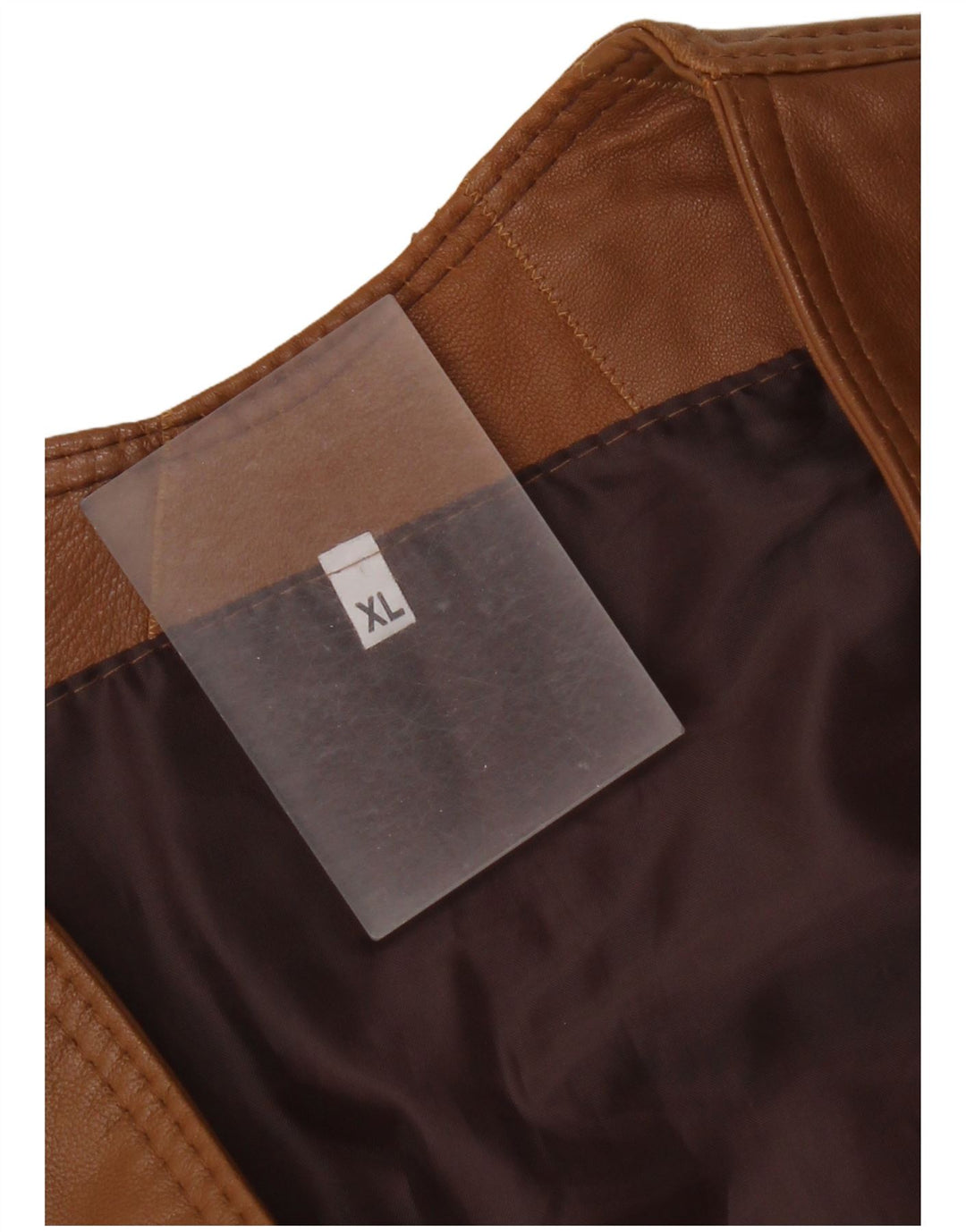 Vintage muški kožni prsluk XL smeđi