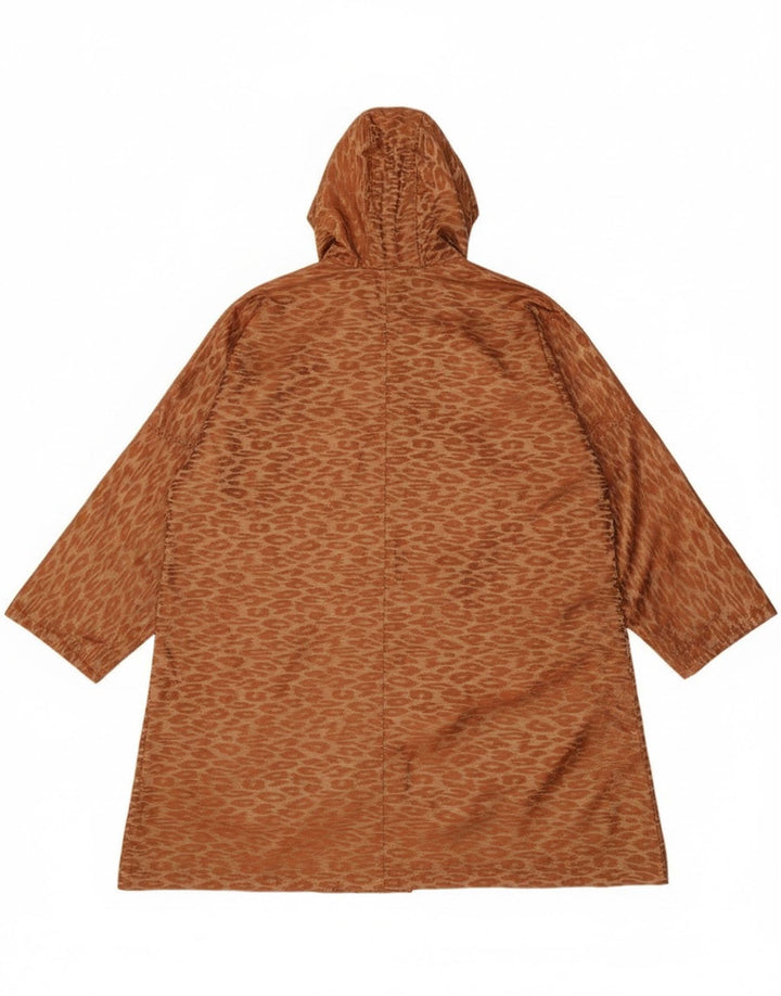 Vintage ženski prekomjerni dugi kaput UK 14 srednje smeđe klasične