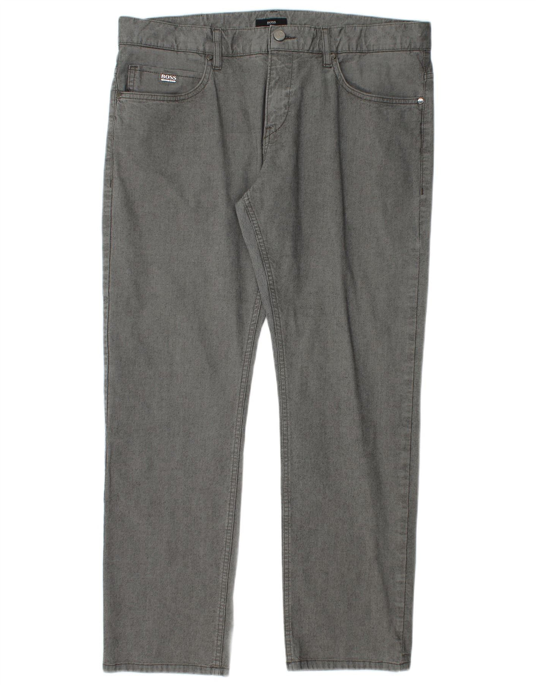 Hugo Boss muške ravne traperice W36 L29 sivi pamuk