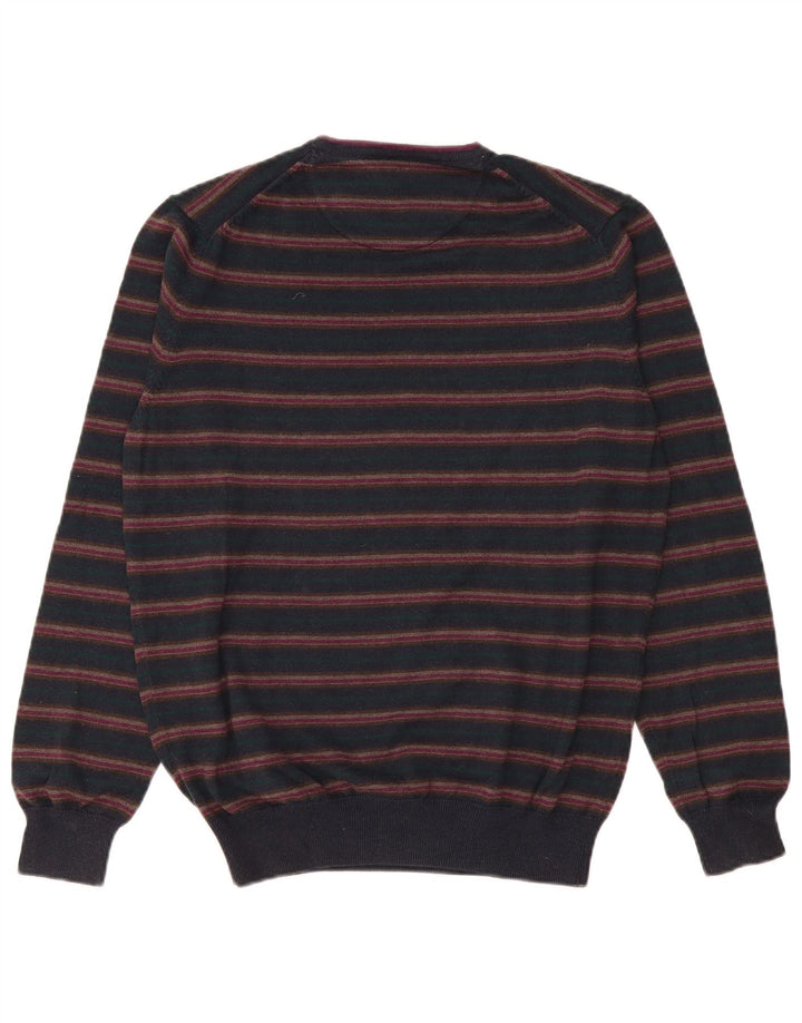 Massimo Dutti muški džemper s okruglim izrezom EU 38 Srednji tamnoplavi na pruge