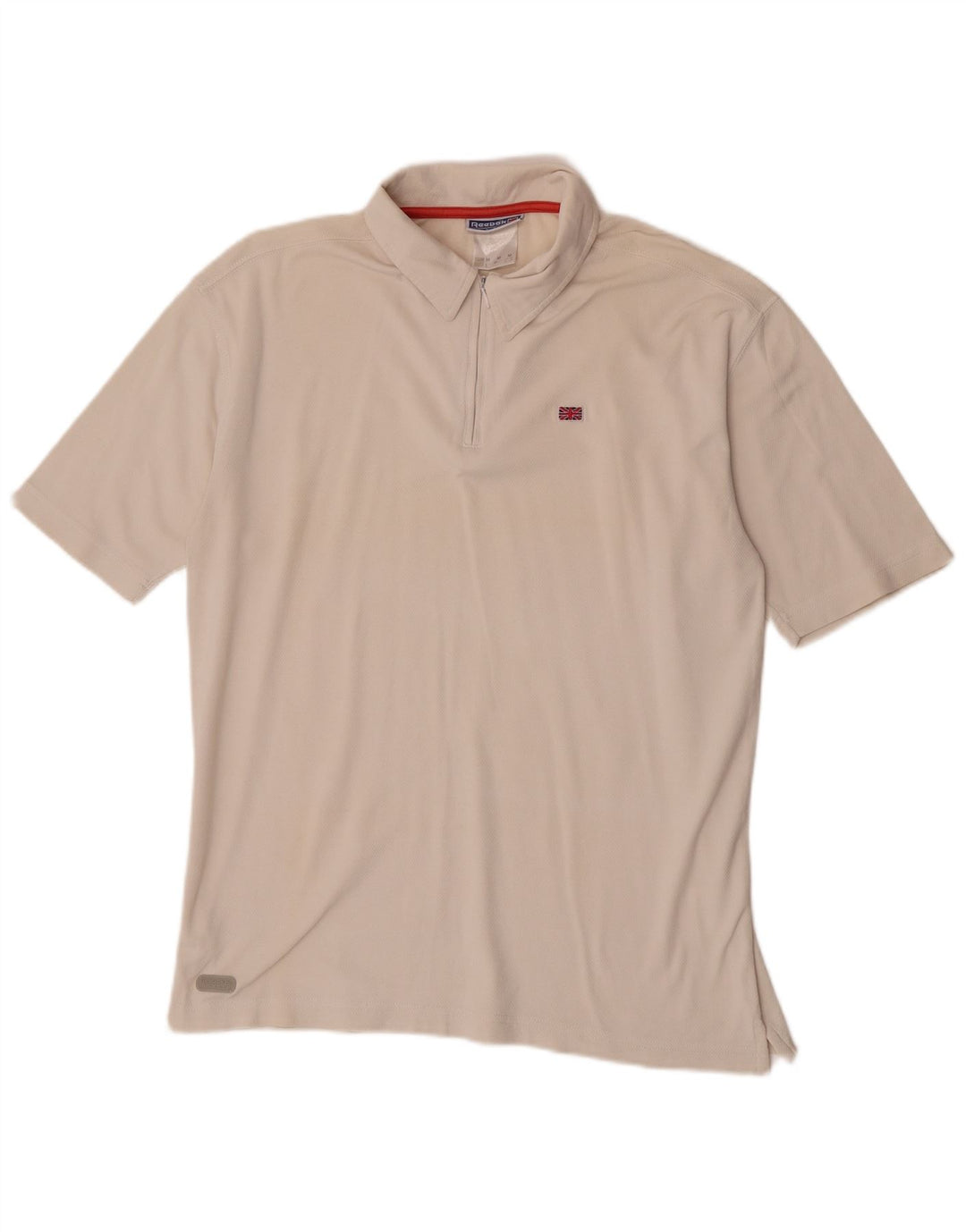 Reebok muška široka polo majica srednje bijele boje