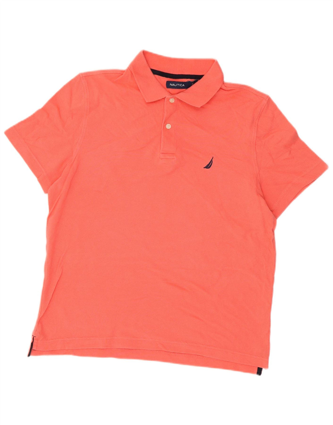 NAUTICA Mens Polo Shirt Medium Pink Cotton