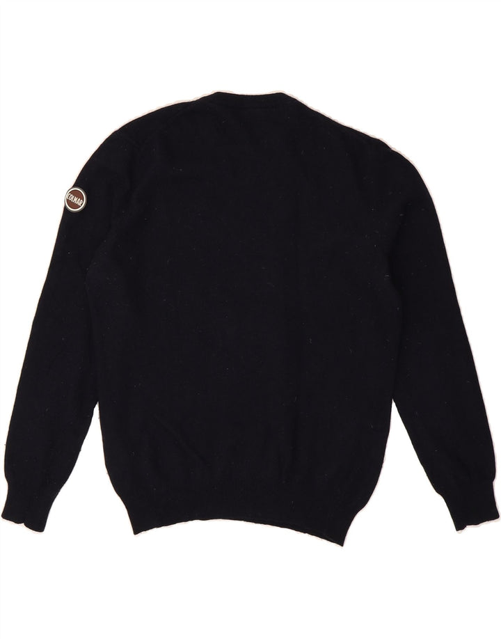 COLMAR Womens Crew Neck Jumper Sweater UK 14 Medium Navy Blue Vintage Colmar and Second-Hand Colmar from Messina Hembry 
