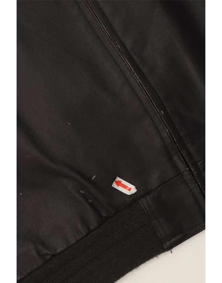 Vintage muška kožna jakna UK 42 XL smeđa