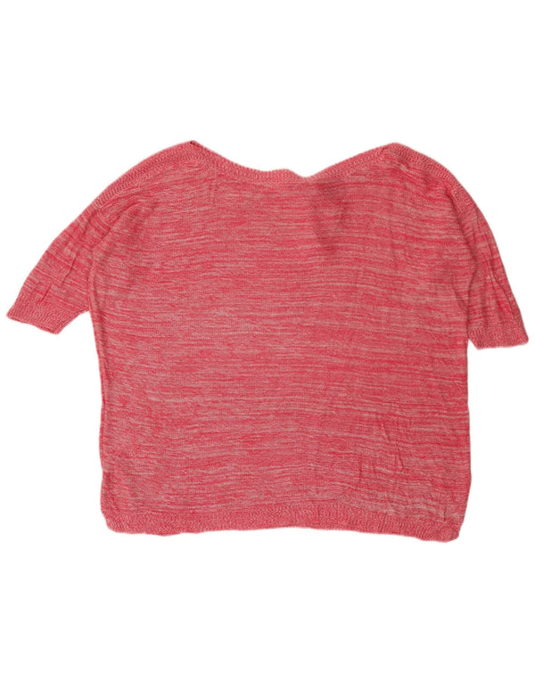 Phase Eight ženski džemper kratkih rukava s brodskim izrezom UK 14 srednje ružičasta