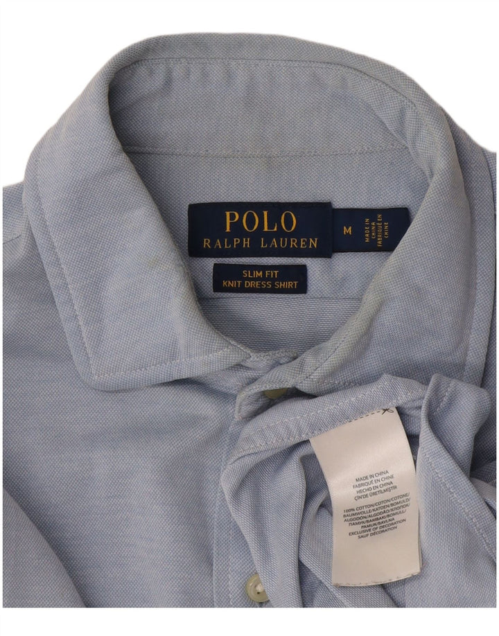 Ralph Lauren muška uska košulja od srednje plavog pamuka