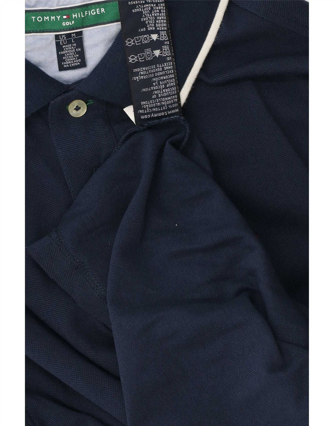 Tommy Hilfiger muška polo majica srednje tamnoplave pamučne pruge