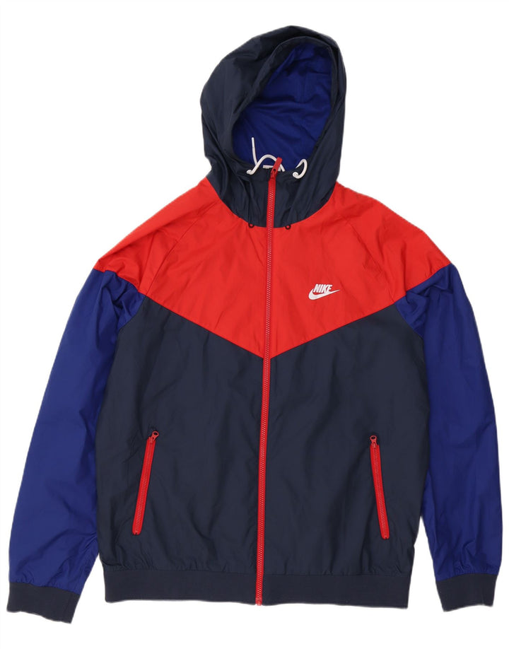 Nike muška gornja jakna s kapuljačom, velika tamnoplava poliesterska boja
