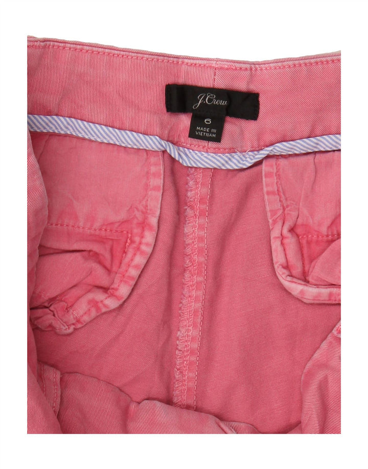 J. CREW Womens Chino Shorts US 6 Medium W28  Pink Cotton Vintage J. Crew and Second-Hand J. Crew from Messina Hembry 