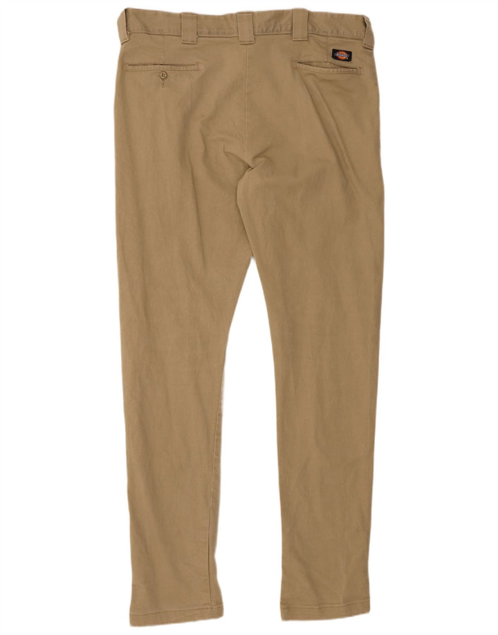 DICKIES Muške uske chino hlače W38 L34 Bež pamuk