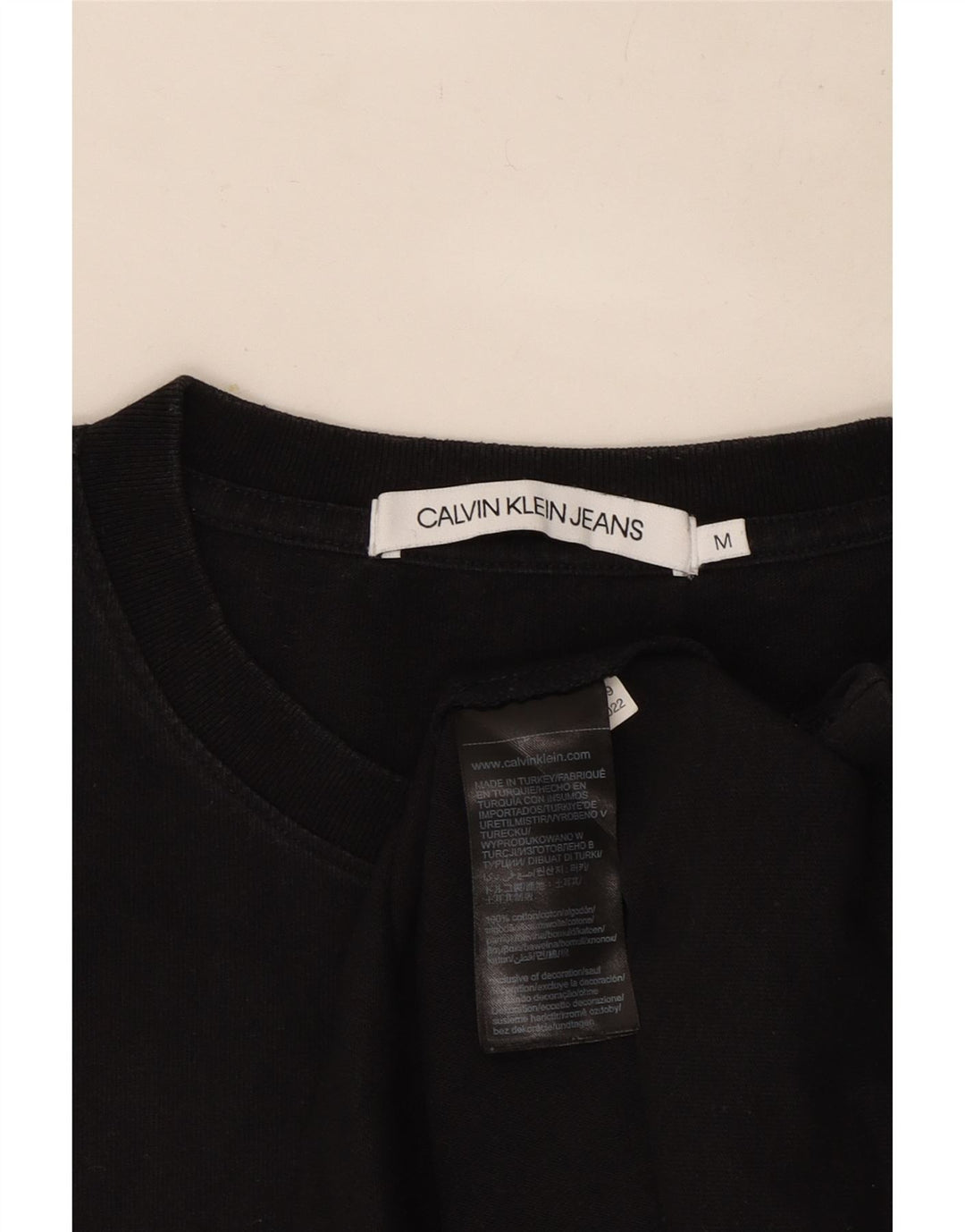 Calvin Klein Jeans muška majica kratkih rukava Srednji crni pamuk
