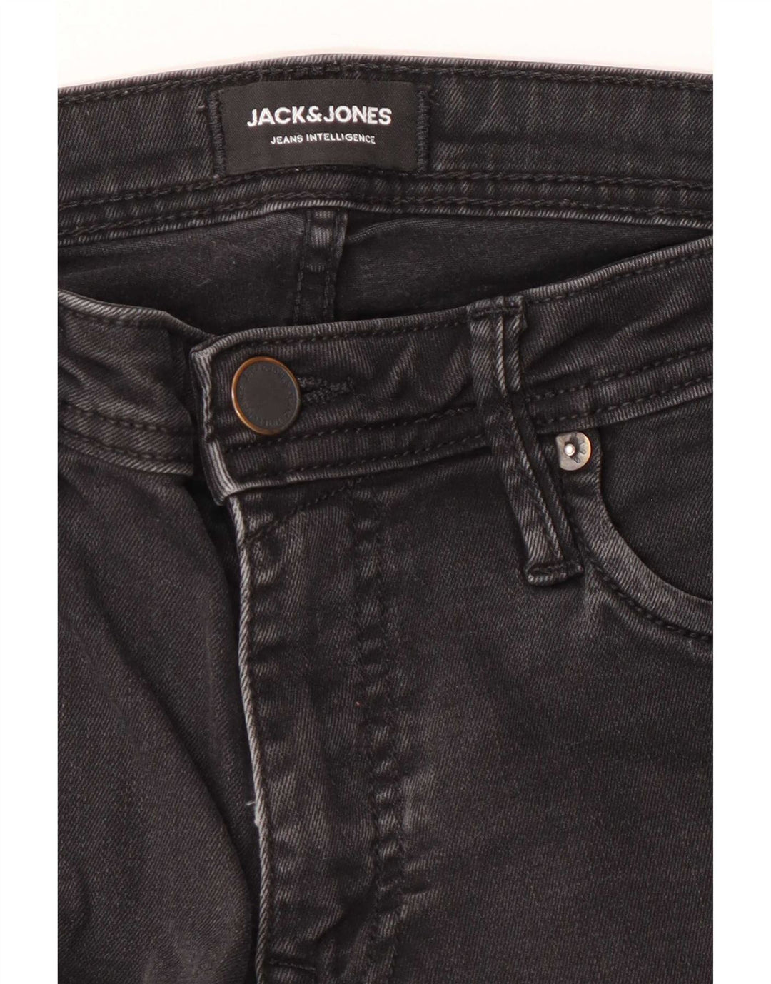 Jack & Jones muške uske traperice GLENN W28 L32 crne