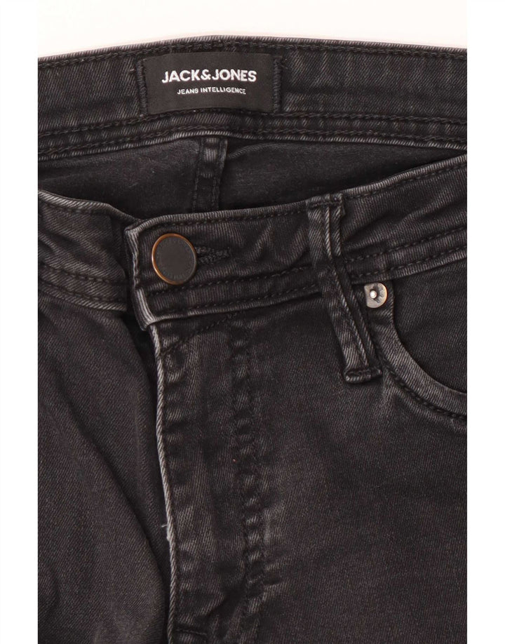 Jack & Jones muške uske traperice GLENN W28 L32 crne