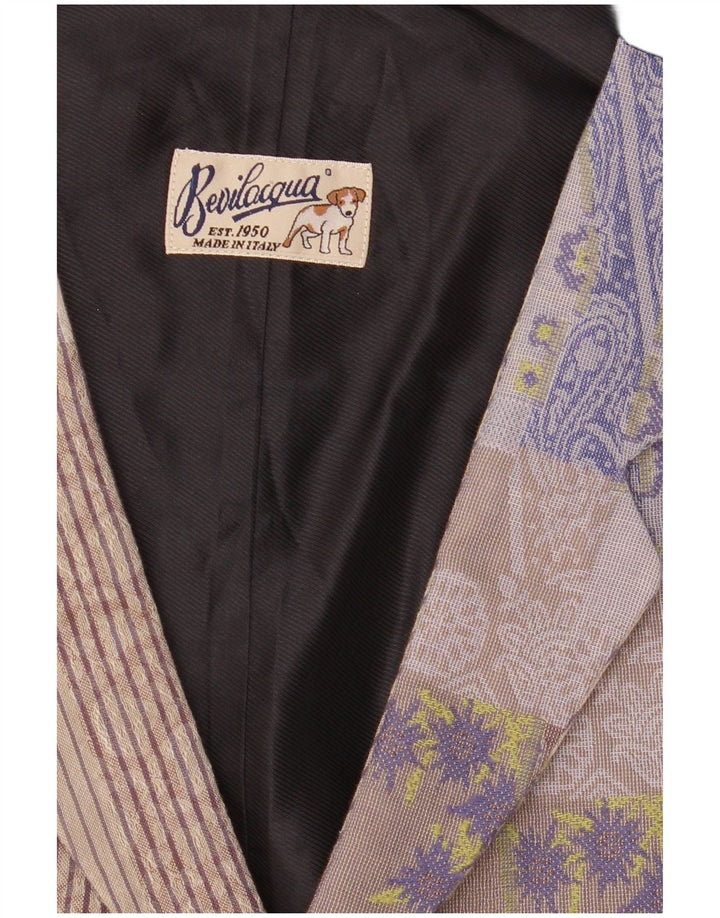 Vintage muški prsluk XL Raznobojni patchwork pamuk