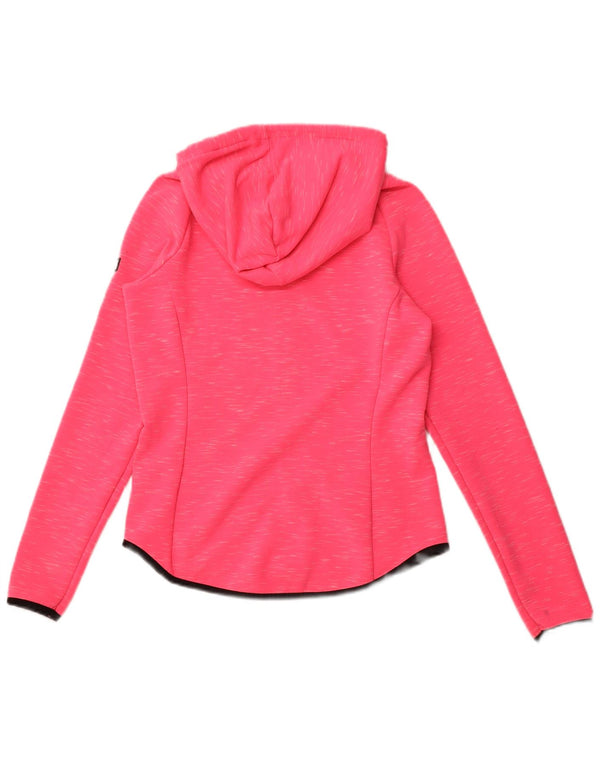 SUPERDRY ženski džemper s kapuljačom s patentnim zatvaračem UK 10 Small Pink Flected